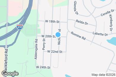 Map image of the property - 10101 W 20th St