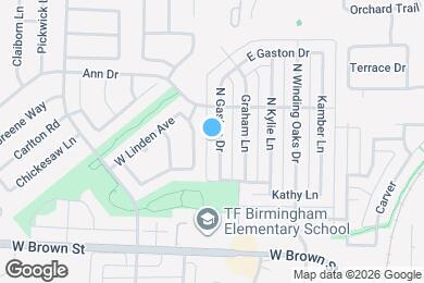Map image of the property - 415 N Gaston Dr