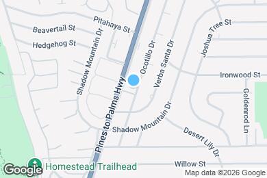 Map image of the property - 46075 Ocotillo Dr