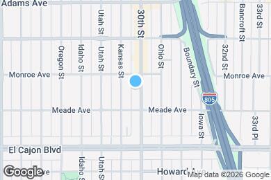 Map image of the property - 4456 30th Street