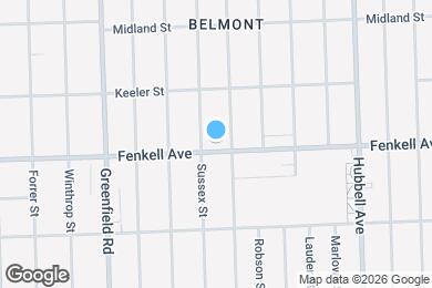 Map image of the property - 15130 Fenkell Ave