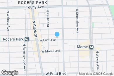 Map image of the property - 1620 W Lunt Ave