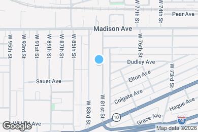 Map image of the property - 2086 W 81st St