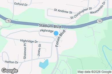 Map image of the property - 1303 Mills Dr