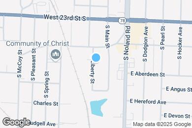 Map image of the property - 1329 S Liberty St