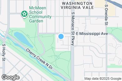 Map image of the property - 1173 S Monaco St Pkwy