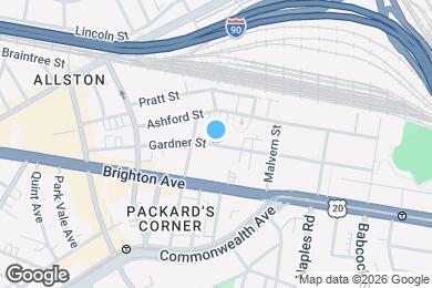 Map image of the property - 74 Gardner St