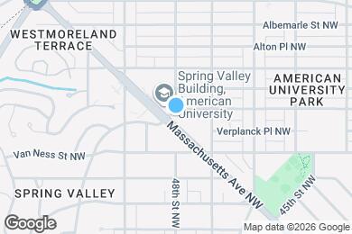 Map image of the property - 4745 Massachusetts Ave NW