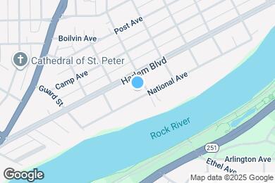 Map image of the property - 1418 National Ave
