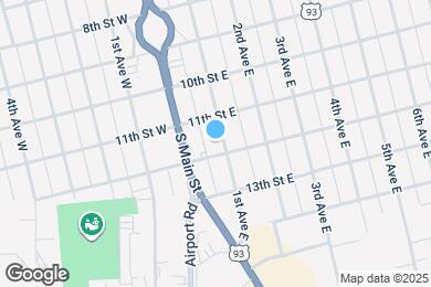 Map image of the property - 1138 1st Ave E
