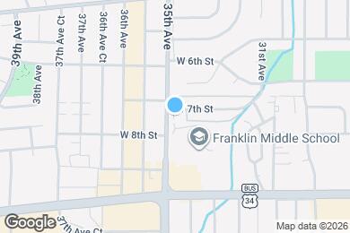 Map image of the property - 3414 W 7th St