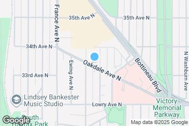 Map image of the property - 3610 Oakdale Ave N