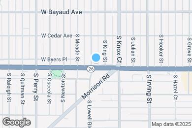 Map image of the property - 3555 W Alameda Ave
