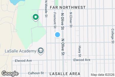 Map image of the property - 1614 Fremont St