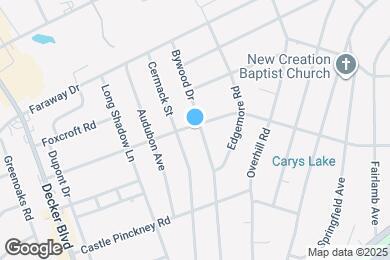 Map image of the property - 1745 Bywood Dr