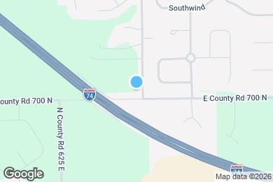 Map image of the property - 6480 E County Road 700 N