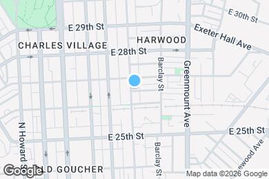Map image of the property - 2623 Guilford Ave