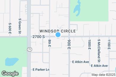Map image of the property - 844 E 2700 S