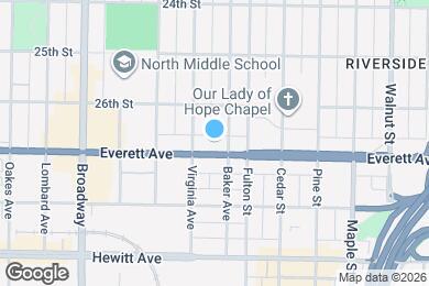 Map image of the property - 2413 Everett Ave