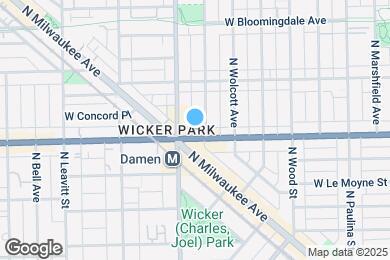 Map image of the property - 1942 W North Ave