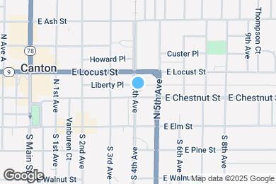 Map image of the property - 125 N 4th Ave