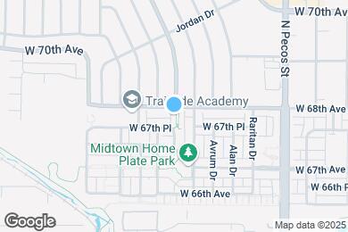 Map image of the property - 2061 W 67th Pl