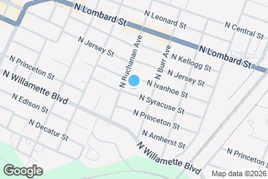 Map image of the property - 7411 N Syracuse St
