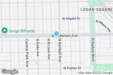 Map image of the property - 3407 W Fullerton Ave
