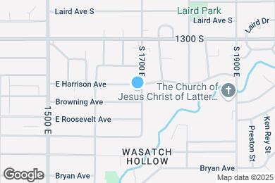Map image of the property - 1396 S 1700 E