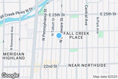 Map image of the property - 2334 N Delaware St