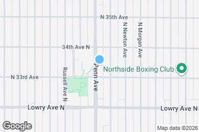 Map image of the property - 3322 N Penn Ave