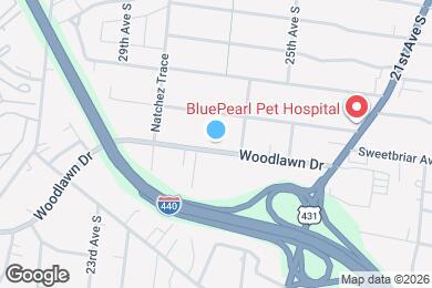 Map image of the property - 2610 Woodlawn Dr