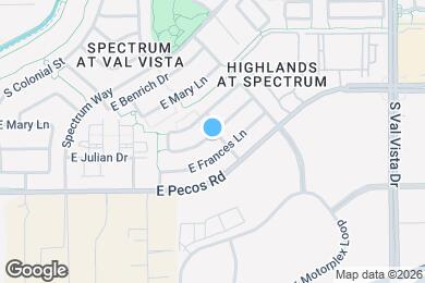 Map image of the property - 1263 E Julian Dr