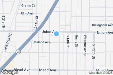 Map image of the property - 2122 S 15th St
