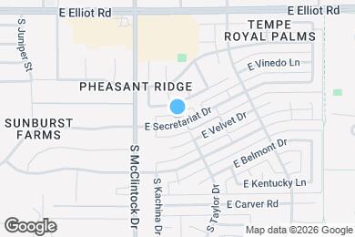 Map image of the property - 1828 E Secretariat Dr