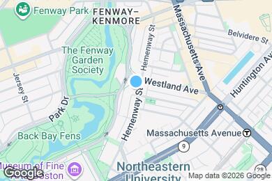 Map image of the property - 103 Hemenway St