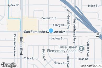 Map image of the property - 16748 San Fernando Mission Blvd