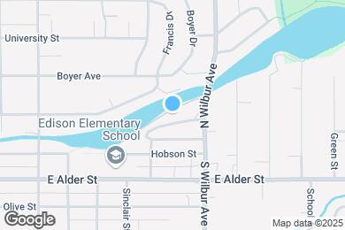 Map image of the property - Creekside Apartments