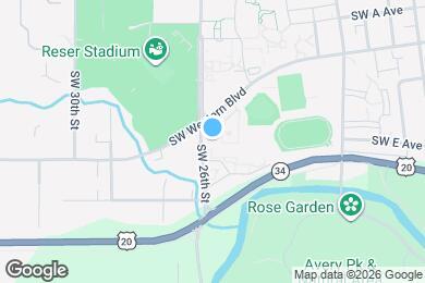 Map image of the property - 1115 SW 26th St