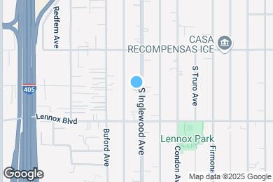 Map image of the property - 10609 S Inglewood Ave
