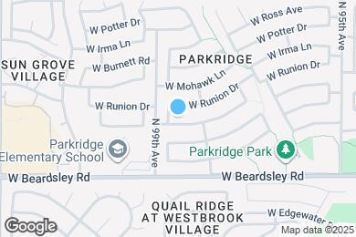 Map image of the property - 9842 W Tonopah Dr