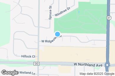 Map image of the property - 1121 W Ridgeview Dr