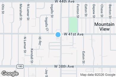 Map image of the property - 4085 N Harlan St