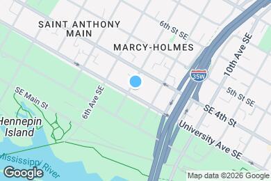 Map image of the property - Campus Apartments 700-727 University SE