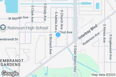 Map image of the property - 6412 S Adelia Ave