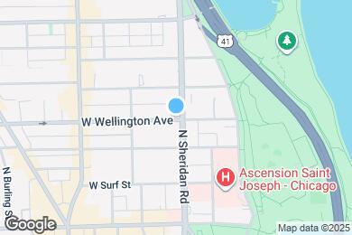 Map image of the property - 410 W Wellington Ave