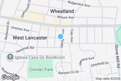 Map image of the property - 1726 Temple Ave