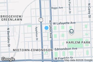 Map image of the property - 1816 W Lanvale St