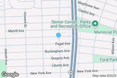 Map image of the property - 1353 Stewart Ave