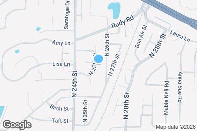 Map image of the property - 1312 N 25th St